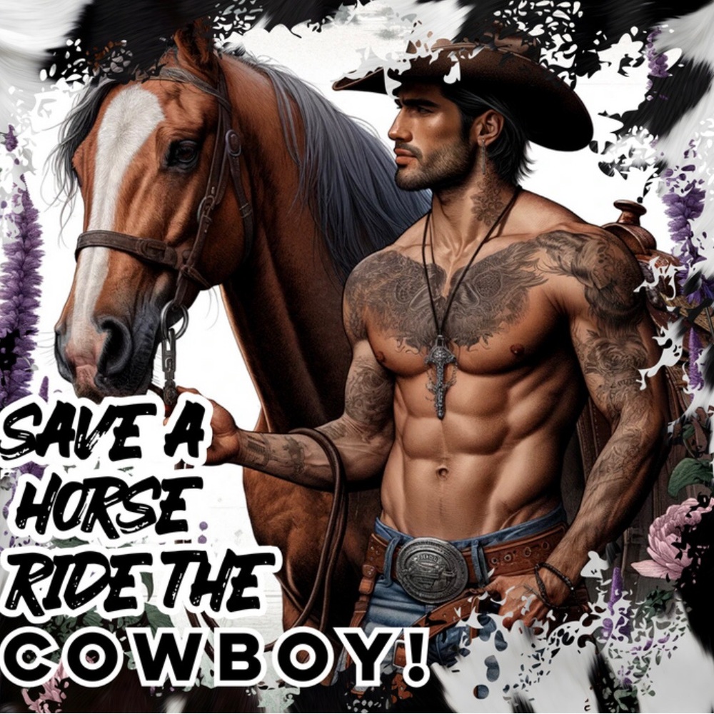 Save A Horse 20oz tumbler! NWOT! Hand wash only. Made to order!